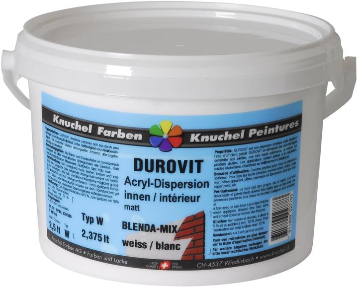 Produktbild Knuchel Durovit Mischfarbe (Weiss, 2.50 l)