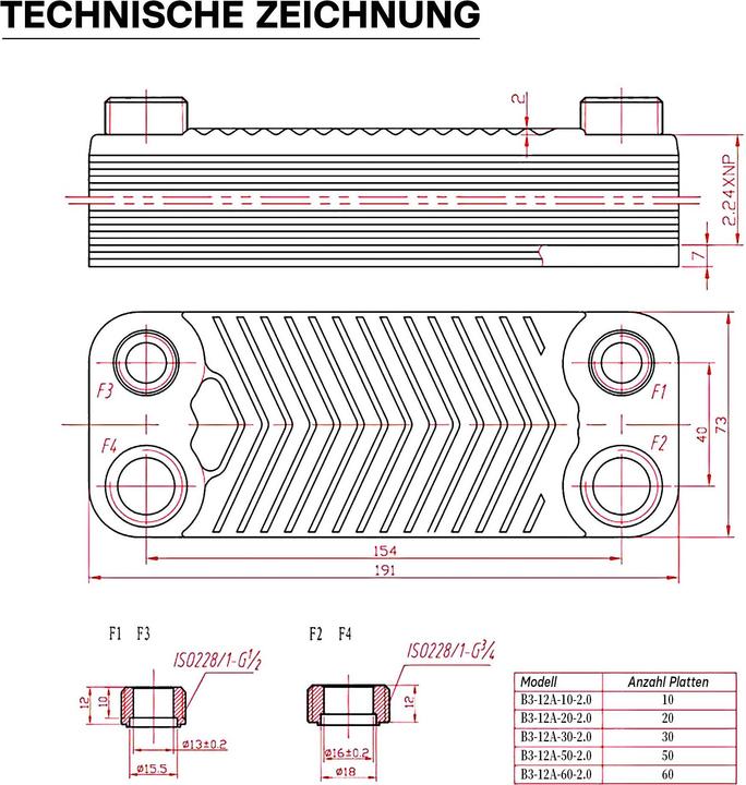 Actual product image Wiltec Wärmetauscher