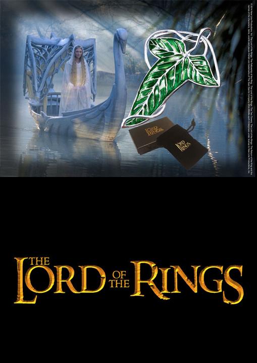 Produktbild Noble Collection Herr der Ringe Brosche Elbische Blattbrosche (versilbert)