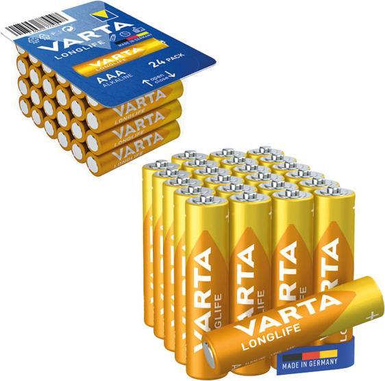 Actual product image Varta Longlife (24 pcs., AAA, 1200 mAh)
