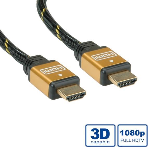 Produktbild Roline HDMI (Typ A) — HDMI (Typ A) (5 m, HDMI)