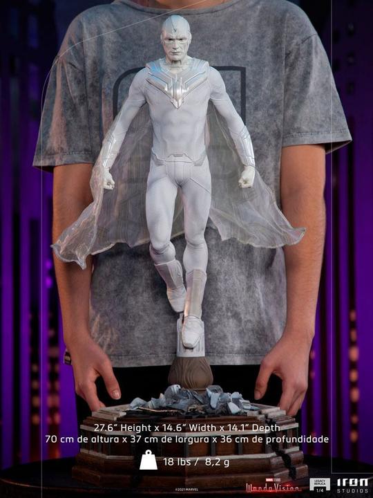 Actual product image Iron Studios WandaVision statuette Legacy Replica 1/4 White Vision 70 cm