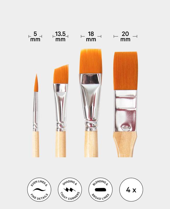 Produktbild I Am Creative Universal Pinselset – Künstler-Set (12 mm)