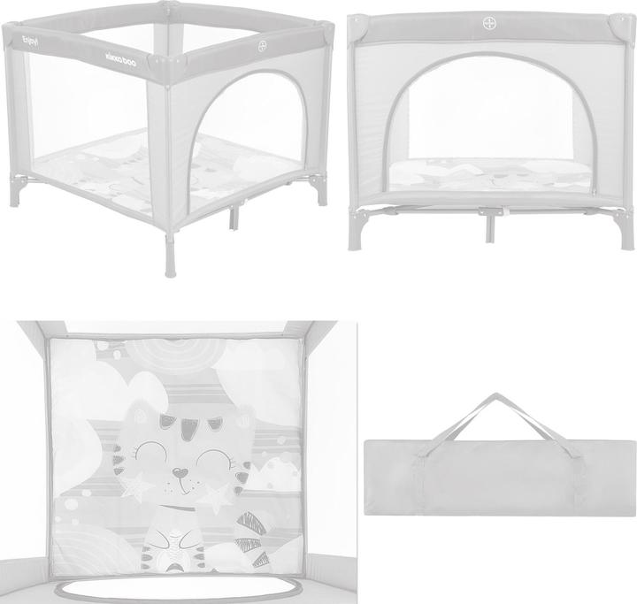 Image du produit Kikkaboo Lit de voyage pour enfants (92 cm, 92 cm)