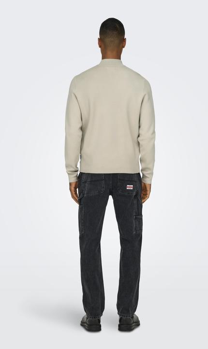 Actual product image Only & Sons Onscooper Reg 12 Half Zip High Neck Knit (XL)