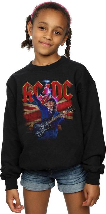 Produktbild AC/DC Angus Union Flag Lightning Sweatshirt Mädchen (140, 146)