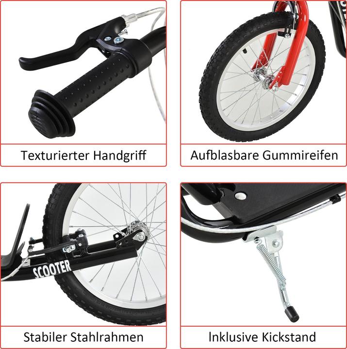 Produktbild Homcom Kinderscooter mit Handbremse
