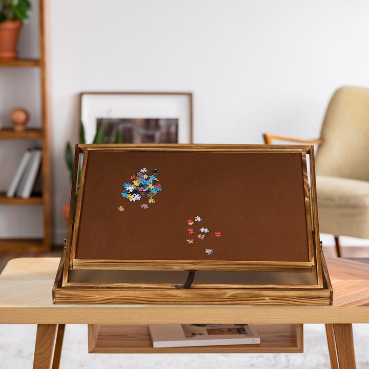 Image du produit Relaxdays Table de puzzle (1500 pièces)