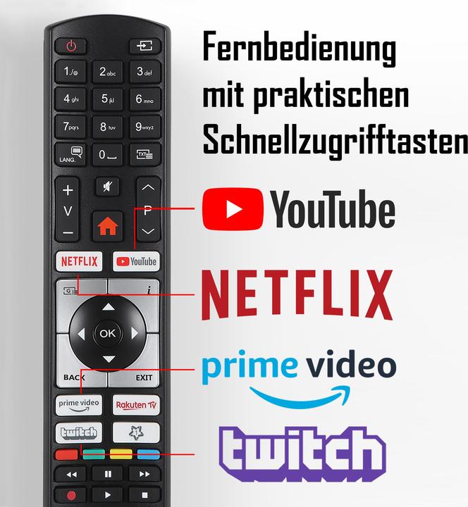 Actual product image Telefunken XF32SN550SD-W 32-inch TV / Smart TV (Full HD, HDR, triple tuner, DVD player) - Ink (32", LED, Full HD, 2024)