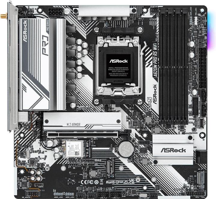 AsRock A620M Pro RS (AM5, AMD A620, mATX)