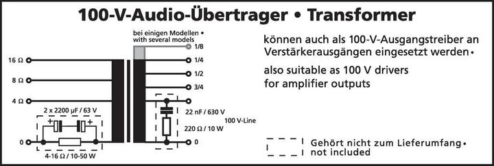 Actual product image Monacor Transformer