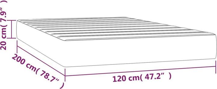 Produktbild VidaXL Jivin (120 x 200 cm, Federkern)