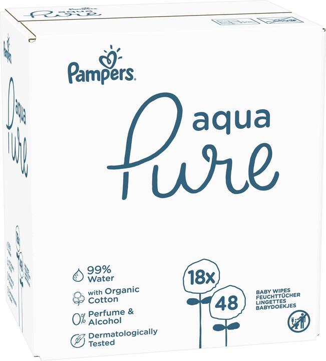 Pampers Aqua Pure Feuchttücher (864 Stück)