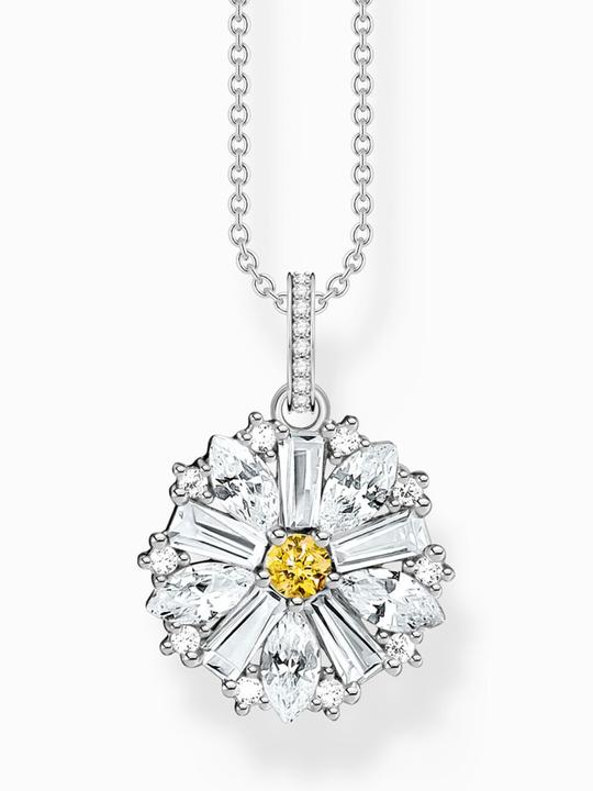 Immagine prodotto Thomas Sabo Halskette mit Anhänger Blume Lovely Daisy Silber (Argento 925, 40 cm)