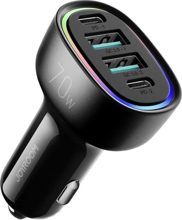 Actual product image Joyroom 70W 4-Port Car Charger