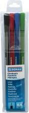 Produktbild Donau Feinfilzstift, d-fine, 0, 4mm, 4 stück, farbig sortiert (Farbmischung, 4 x)
