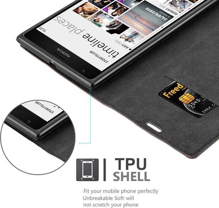 Productafbeelding Cadorabo Boek Onzichtbare Magneethoes (Nokia Lumia 1520)