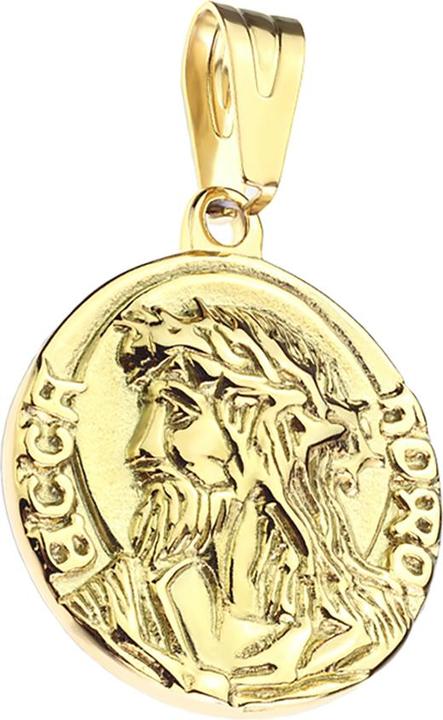 Image du produit Star Piercing Pendentif plaqué or Jésus (Acier chirurgical 316L)