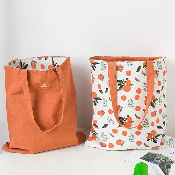 Only-Bags.Store Doppelseitige wiederverwendbare Tragetasche - ungefüttert, 40Cm/15.7In X 36Cm/14.2In