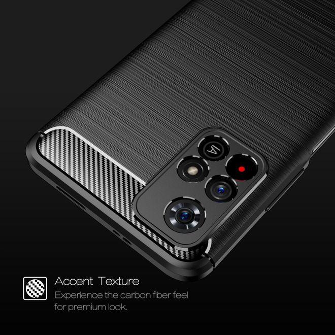 Image du produit MU Style Série Softcase TPU en fibre de carbone (Xiaomi Poco M4 Pro 5G)