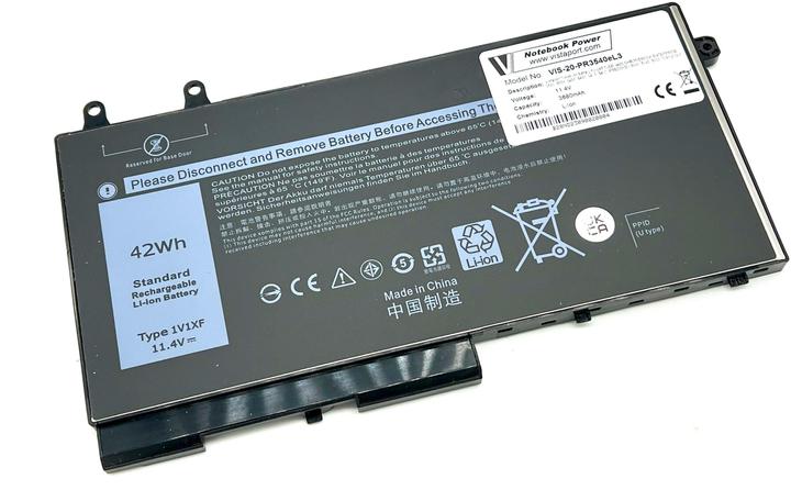 Actual product image Vistaport Battery for Dell Latitude 54xx/55xx, Precision 35xx/7591 2in1 (3 Cells, 3680 mAh)