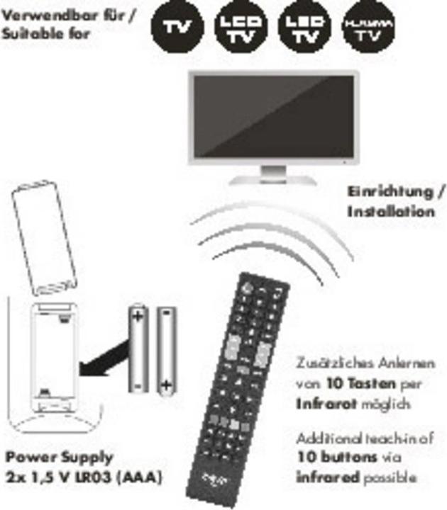 Immagine prodotto Schwaiger Controllo remoto (Telecomando universale, Infrarossi)