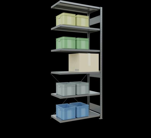 Actual product image Schulte Lagertechnik MULTIplus250 boltless bay system with cross brace