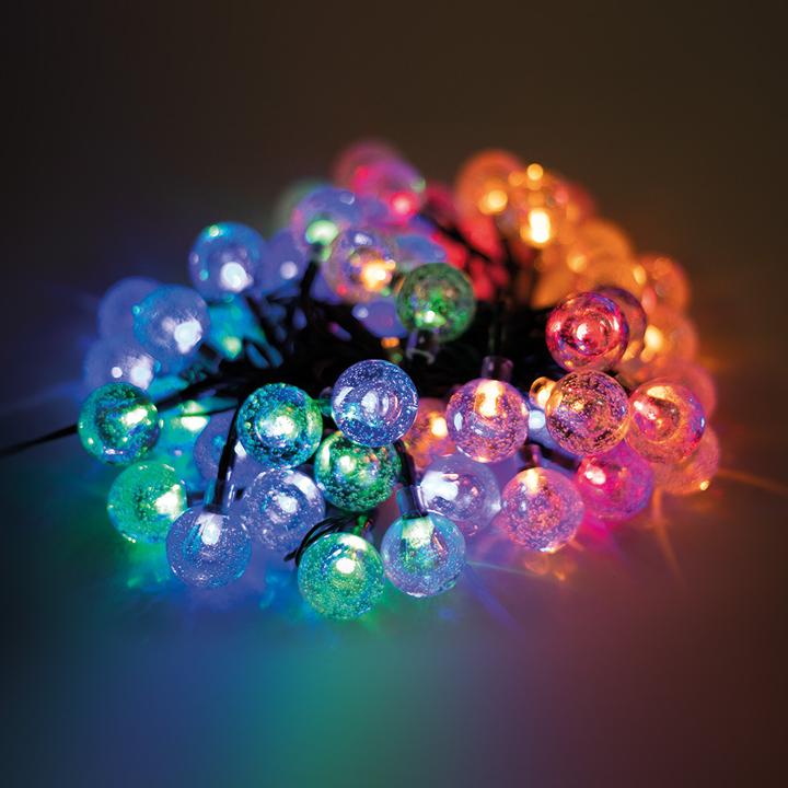 Actual product image Forever Light String Light Solar LED CRYSTAL BALLS SCB61 6,5m 30 balls multicolor (6.50 m)