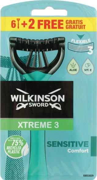 Produktbild Wilkinson Rasierer Extreme3 Sensitive 6+2