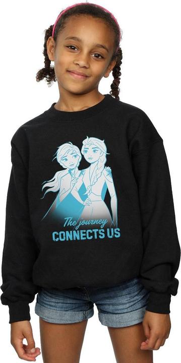 Actual product image Disney Girls Frozen 2 Elsa and Anna The Journey Connects Us Sweatshirt (140, 146)