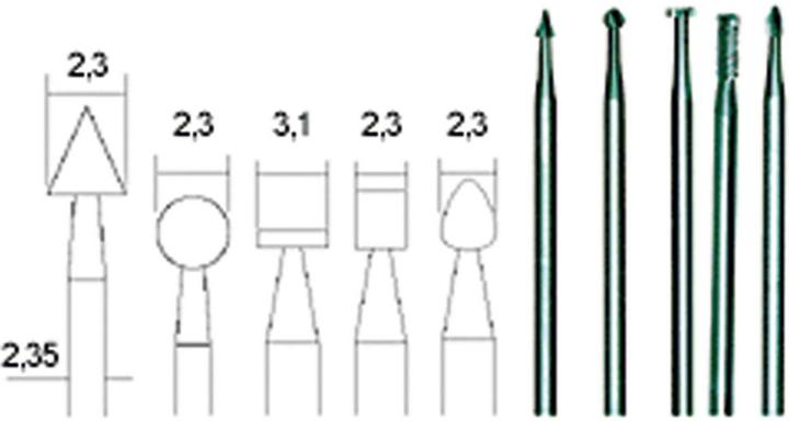Actual product image Proxxon Set of burrs
