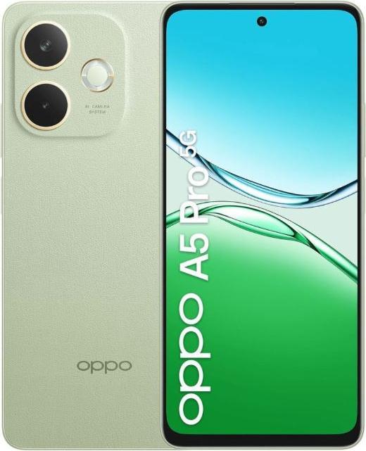 Actual product image OPPO A5 Pro 5G (256 GB, Olive Green, 6.67", Dual SIM, 50 Mpx, 5G)