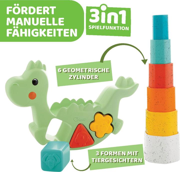 Actual product image Chicco 2 in 1 Rocking dinosaur - ECO+