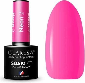 Produktbild Claresa Soak Off UV/LED Neon hybrid lacquer 2 5g (5 ml)