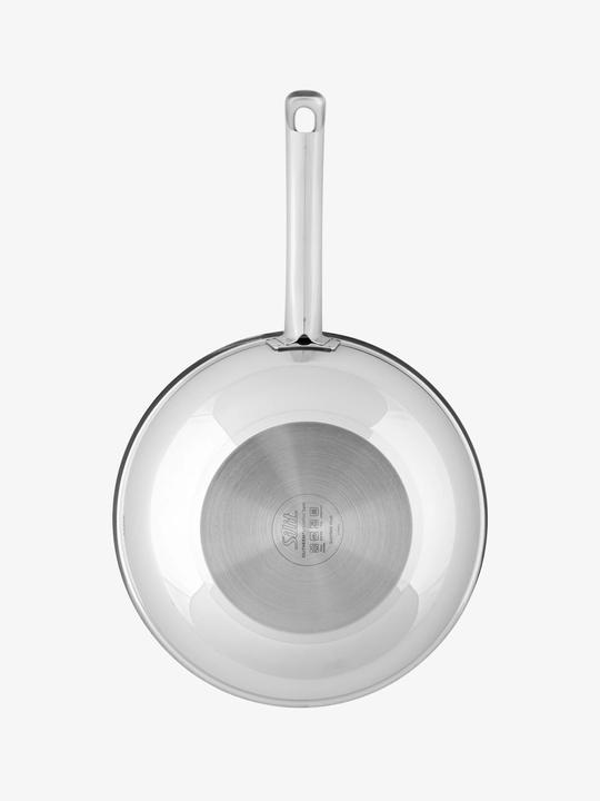Produktbild Silit Wok Wokpfanne Induktion 28cm Wuhan Edelstahl 18/10 beschichtet (28 cm, Wok Pfanne, Edelstahl)