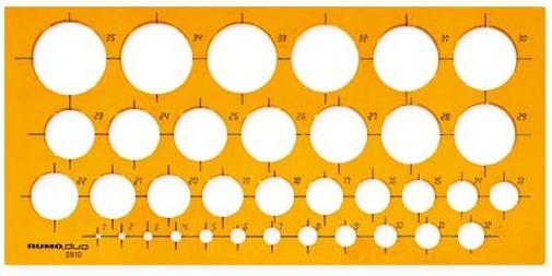 Actual product image Rumold circle template 1-35 mm (270 cm)