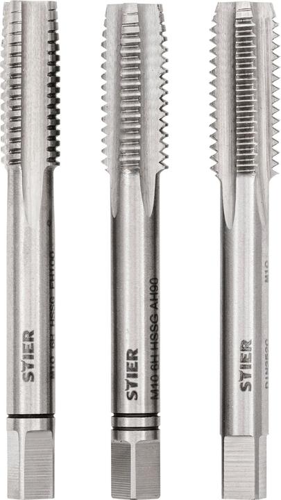 Image du produit Stier Jeu de 3 tarauds main DIN 352 HSS-G M10