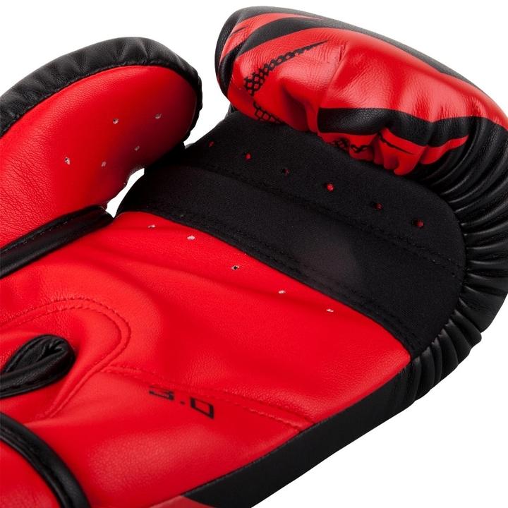 Actual product image Venum Challenger 3.0 Boxing Gloves - Black/Red (16 OZ, One size)