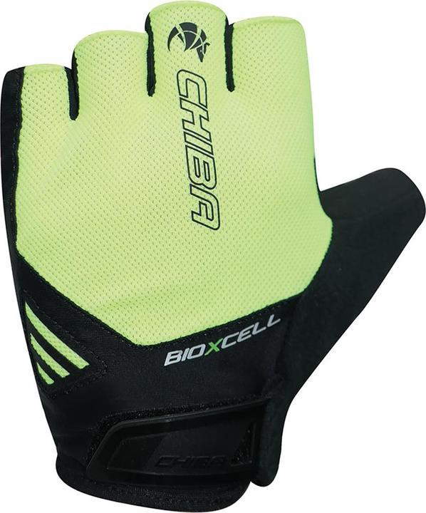 Chiba BioXCell Air Fahrrad Handschuhe kurz gelb/schwarz 2023: Grösse: XL (10) (XL)