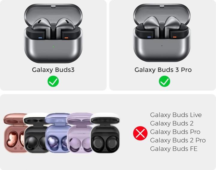 Produktbild Screenguard Galaxy Buds3 Pro Liquid Silicone Case Hülle mit Karabiner (Ladecase Hülle)