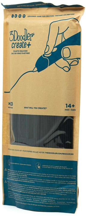 Actual product image 3Doodler Create Filament (PLA, 3 mm, 524 g, Black)