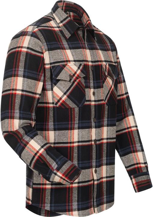 Produktbild Craftland Flanellhemd TURRELL Grösse L schwarz/marine/beige/rot kariert (L)