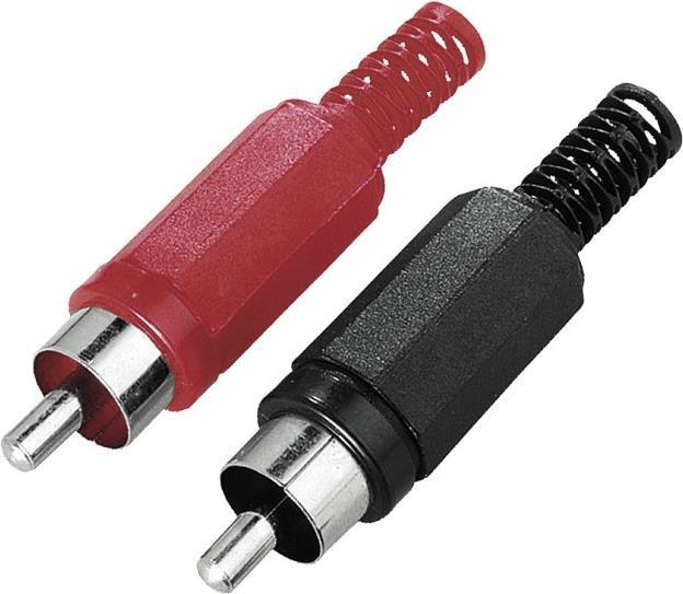 Actual product image Hama Cinch plug, solderable, 2 pc.