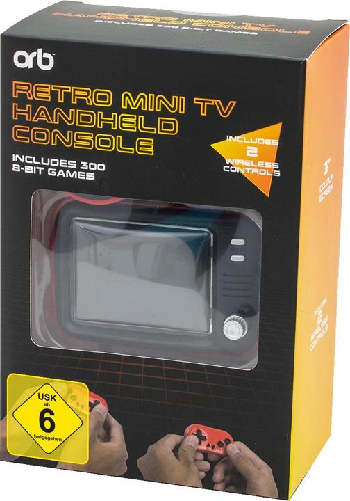 Produktbild ORB Retro Konsole Mini TV mit 2 Funk-Controller
