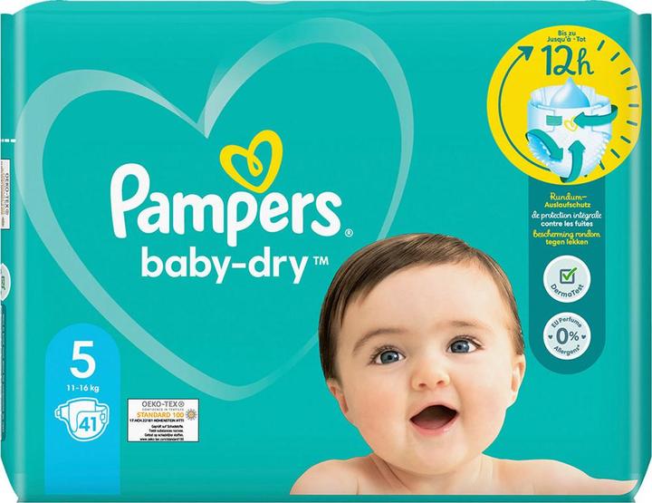 Immagine prodotto Pampers Baby-Dry (Dimensione 5, Pacco trasportabile, 39 Pezzo/i)