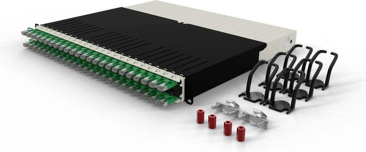 Immagine prodotto PATCHBOX uno / 8RU / Cat 6A, STP, 0,8 m, verde (STP, CAT6a, 0.80 m)