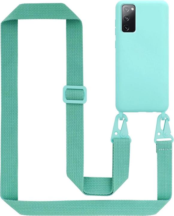 Actual product image Cadorabo Necklace Case Liquid TPU Handy Kette Liquid (Samsung Galaxy S20 FE)