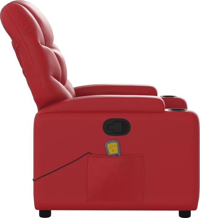 Produktbild VidaXL Massagesessel Rot Kunstleder,Farbe: Rot,Material: Kunstleder