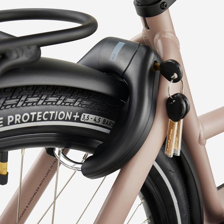 Actual product image Btwin E-cargo bike Long John F900E Family taupe
