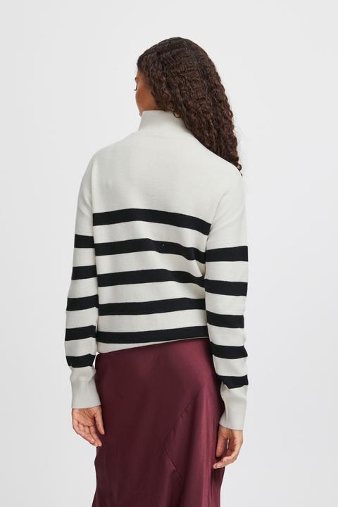 B.young BYMANINA ZIPPER STIPE PULLOVER - 20813910